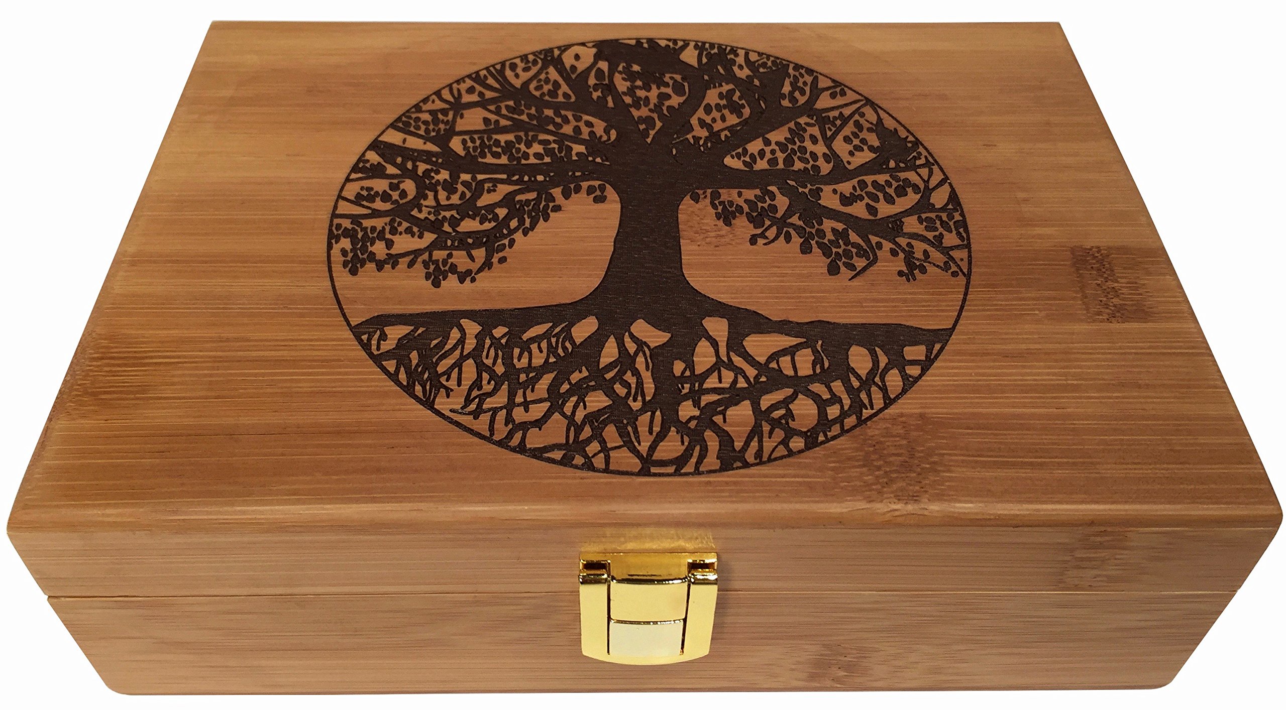 フラワーオブライフ　木箱　木製ボックス Amazon.com: Tree of Life Keepsake Box - Wooden Keepsake Box with